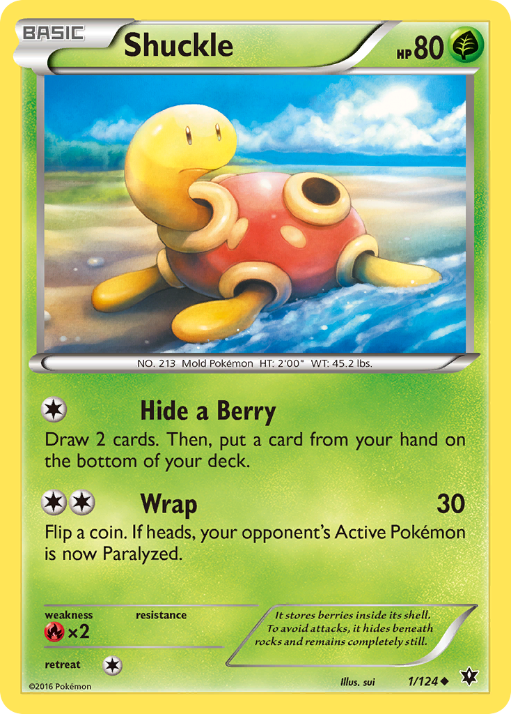 Shuckle (1/124) [XY: Fates Collide] | North Valley Games
