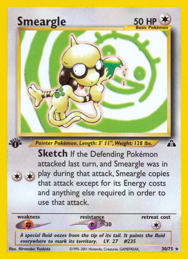 Smeargle (30/75) [Neo Discovery 1st Edition] | North Valley Games