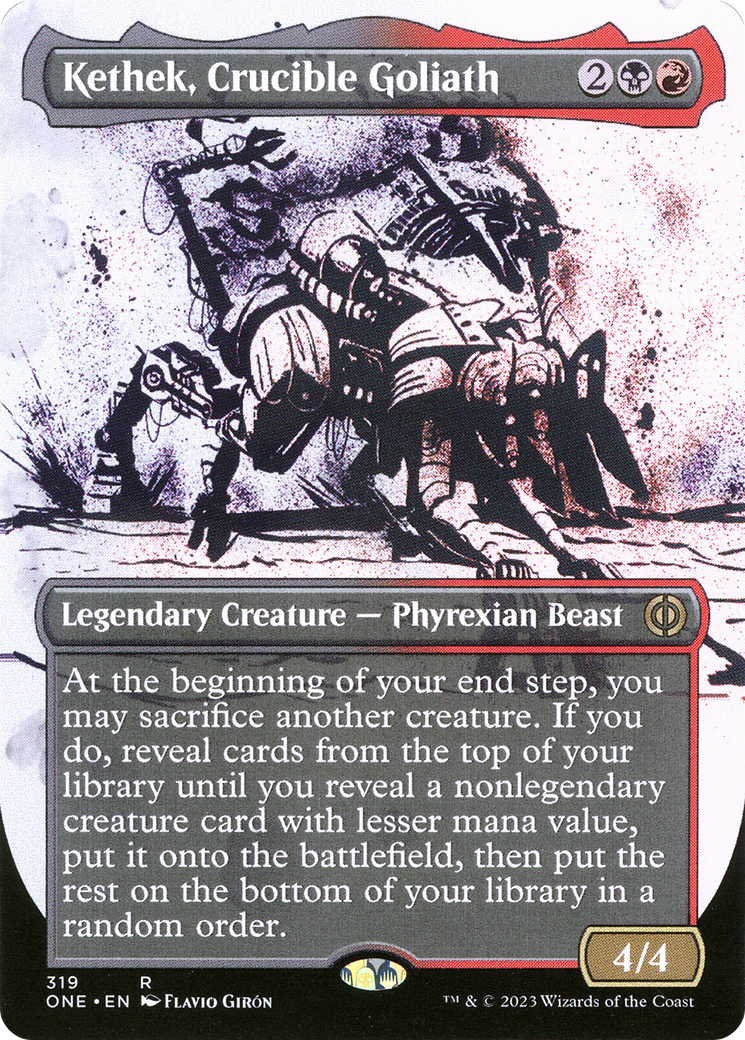 Kethek, Crucible Goliath (Borderless Ichor) [Phyrexia: All Will Be One] | North Valley Games