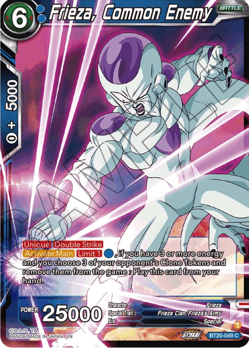 Frieza, Common Enemy (BT20-049) [Power Absorbed] | North Valley Games