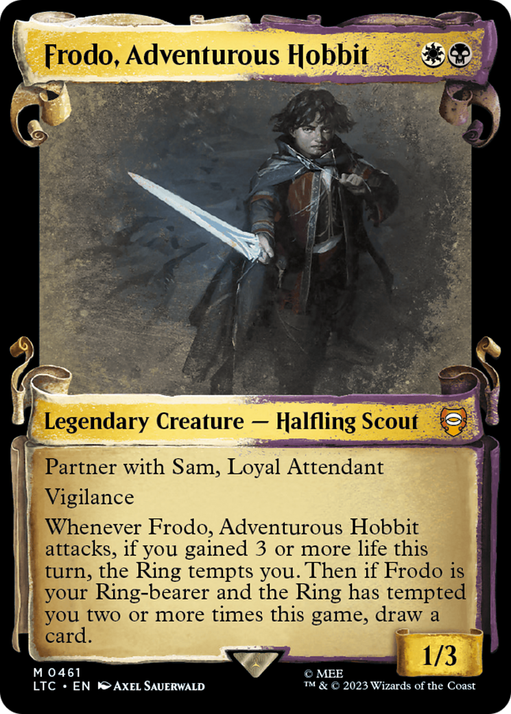 Frodo, Adventurous Hobbit [The Lord of the Rings: Tales of Middle-Earth Commander Showcase Scrolls] | North Valley Games