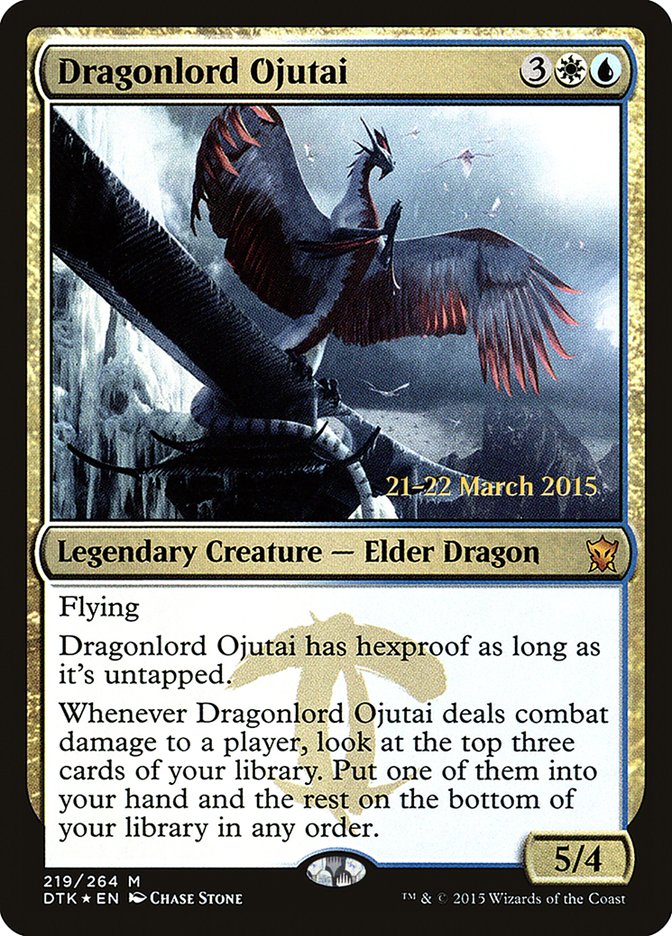 Dragonlord Ojutai [Dragons of Tarkir Prerelease Promos] | North Valley Games