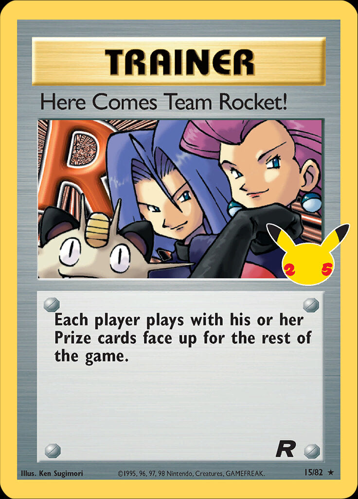 Here Comes Team Rocket! (15/82) [Celebrations: 25th Anniversary - Classic Collection] | North Valley Games