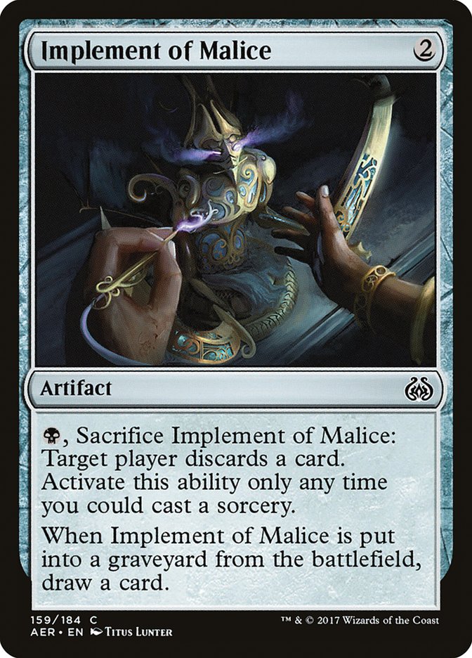 Implement of Malice [Aether Revolt] | North Valley Games