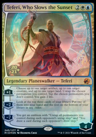 Teferi, Who Slows the Sunset [Innistrad: Midnight Hunt Prerelease Promos] | North Valley Games