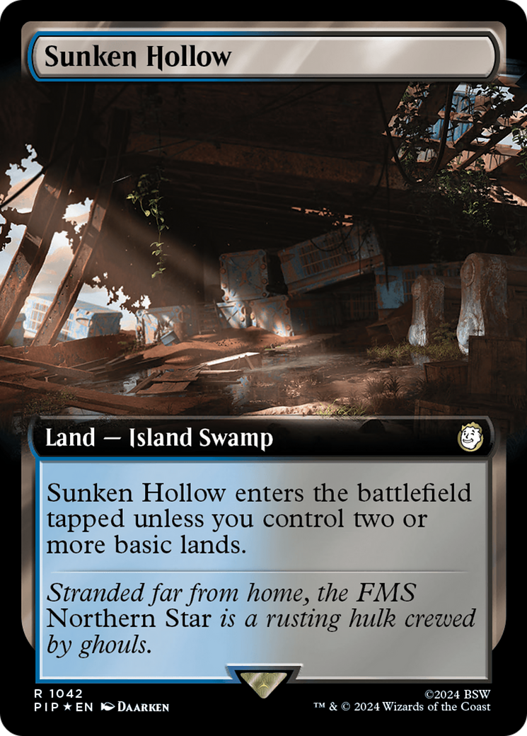 Sunken Hollow (Extended Art) (Surge Foil) [Fallout] | North Valley Games