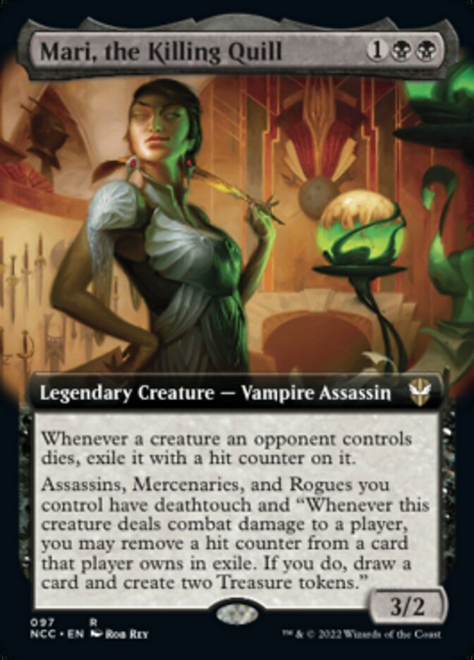 Mari, the Killing Quill (Extended Art) [Streets of New Capenna Commander] | North Valley Games