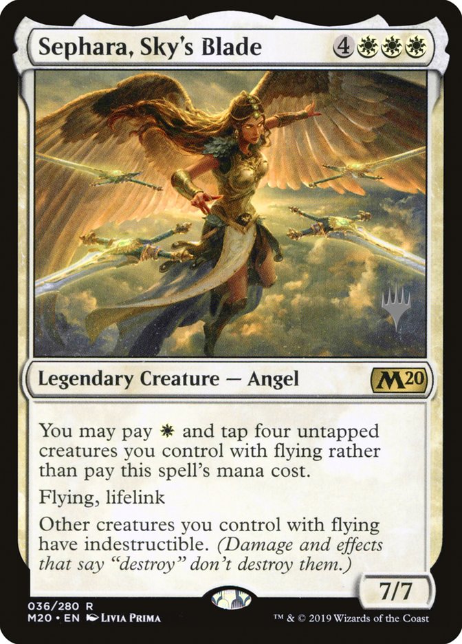 Sephara, Sky's Blade (Promo Pack) [Core Set 2020 Promos] | North Valley Games