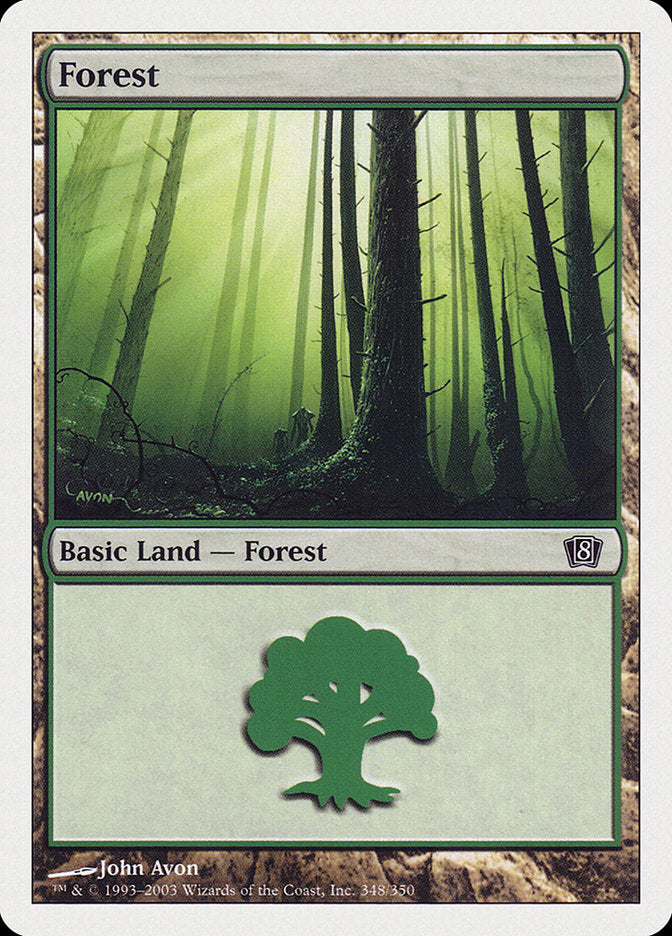 Forest (348) [Eighth Edition] | North Valley Games