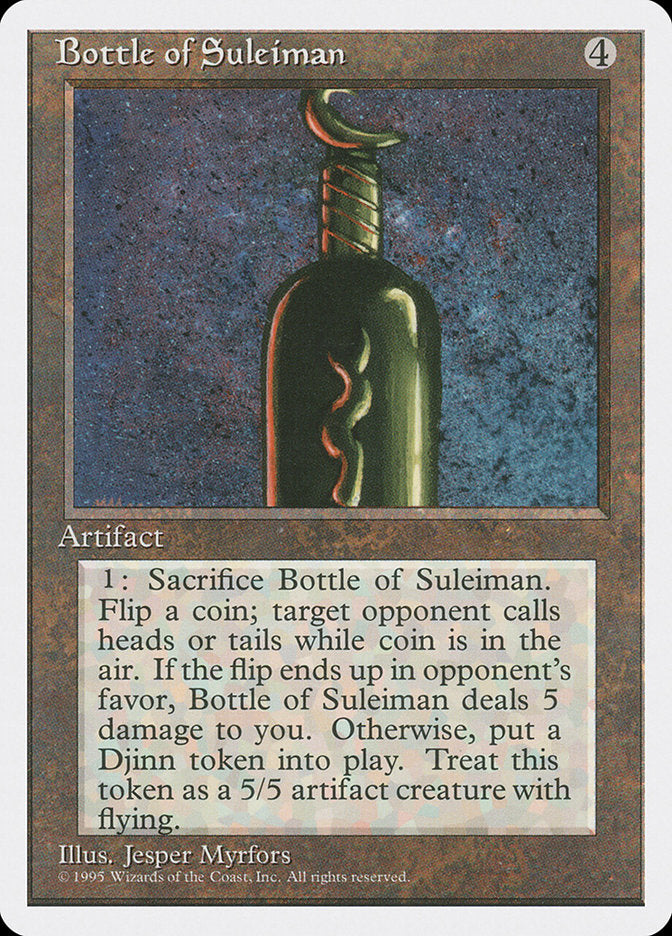 Bottle of Suleiman [Fourth Edition] | North Valley Games