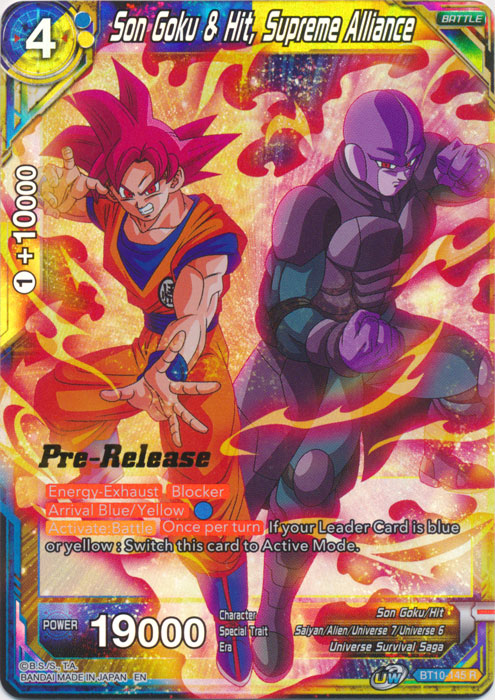 Son Goku & Hit, Supreme Alliance (BT10-145) [Rise of the Unison Warrior Prerelease Promos] | North Valley Games