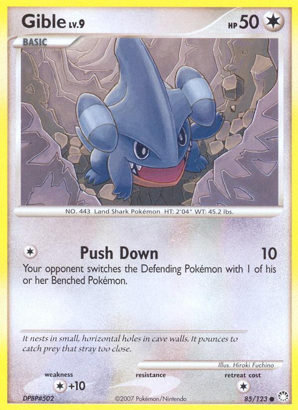 Gible (85/123) [Diamond & Pearl: Mysterious Treasures] | North Valley Games