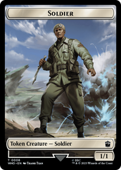 Soldier // Food (0027) Double-Sided Token [Doctor Who Tokens] | North Valley Games