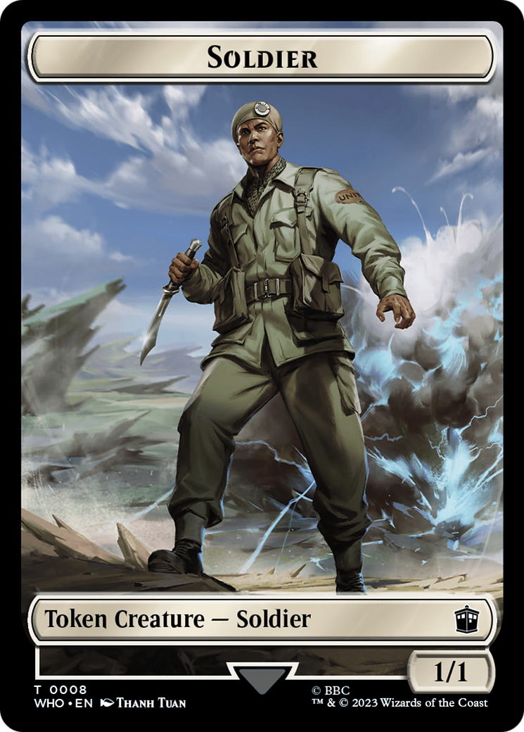 Horse // Soldier Double-Sided Token [Doctor Who Tokens] | North Valley Games