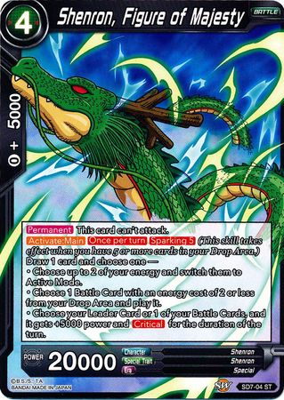 Shenron, Figure of Majesty (Starter Deck - Shenron's Advent) (SD7-04) [Miraculous Revival] | North Valley Games