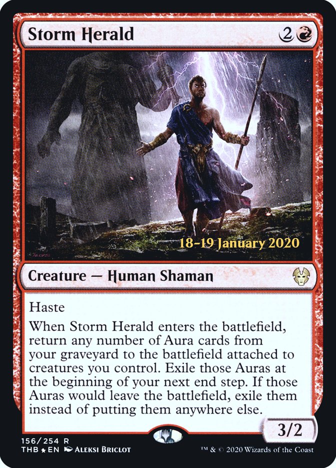 Storm Herald [Theros Beyond Death Prerelease Promos] | North Valley Games