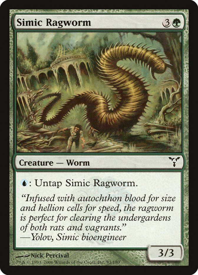 Simic Ragworm [Dissension] | North Valley Games