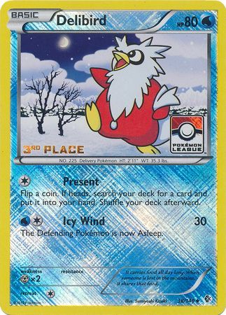 Delibird (38/149) (League Promo 3rd Place) [Black & White: Boundaries Crossed] | North Valley Games