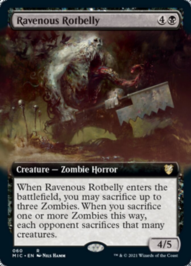 Ravenous Rotbelly (Extended Art) [Innistrad: Midnight Hunt Commander] | North Valley Games