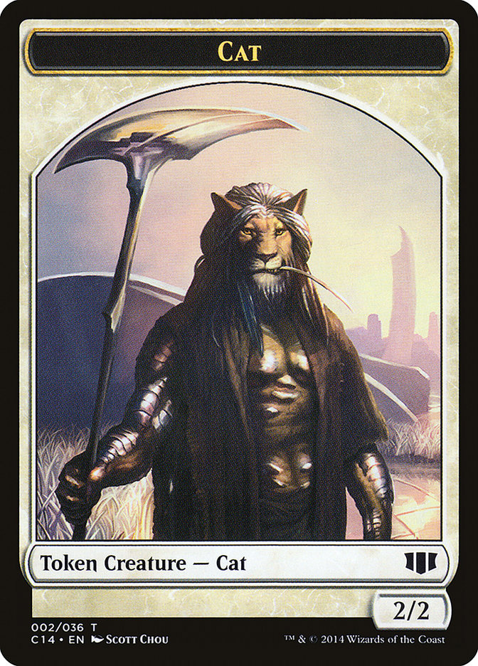 Angel // Cat Double-Sided Token [Commander 2014 Tokens] | North Valley Games