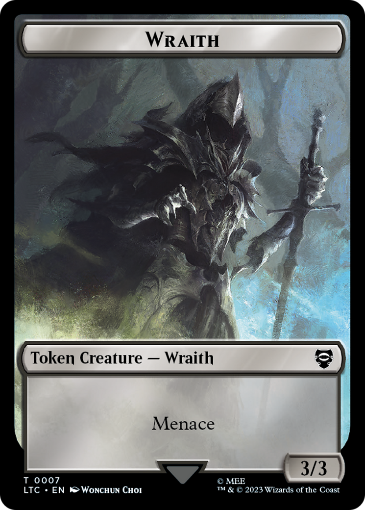 Food // Wraith Double-Sided Token [The Lord of the Rings: Tales of Middle-Earth Commander Tokens] | North Valley Games