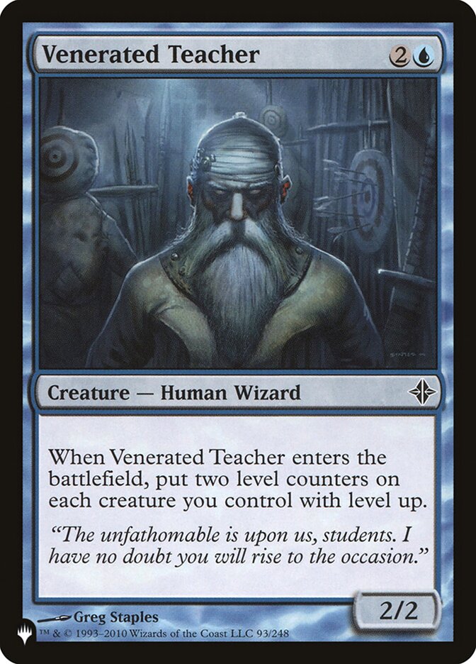 Venerated Teacher [The List] | North Valley Games