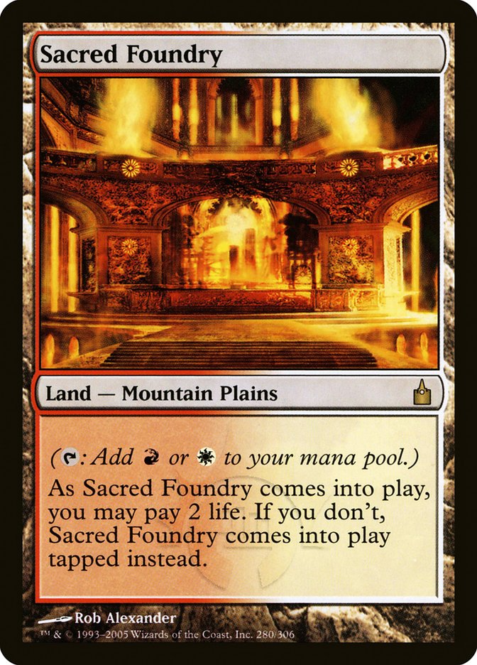 Sacred Foundry [Ravnica: City of Guilds] | North Valley Games