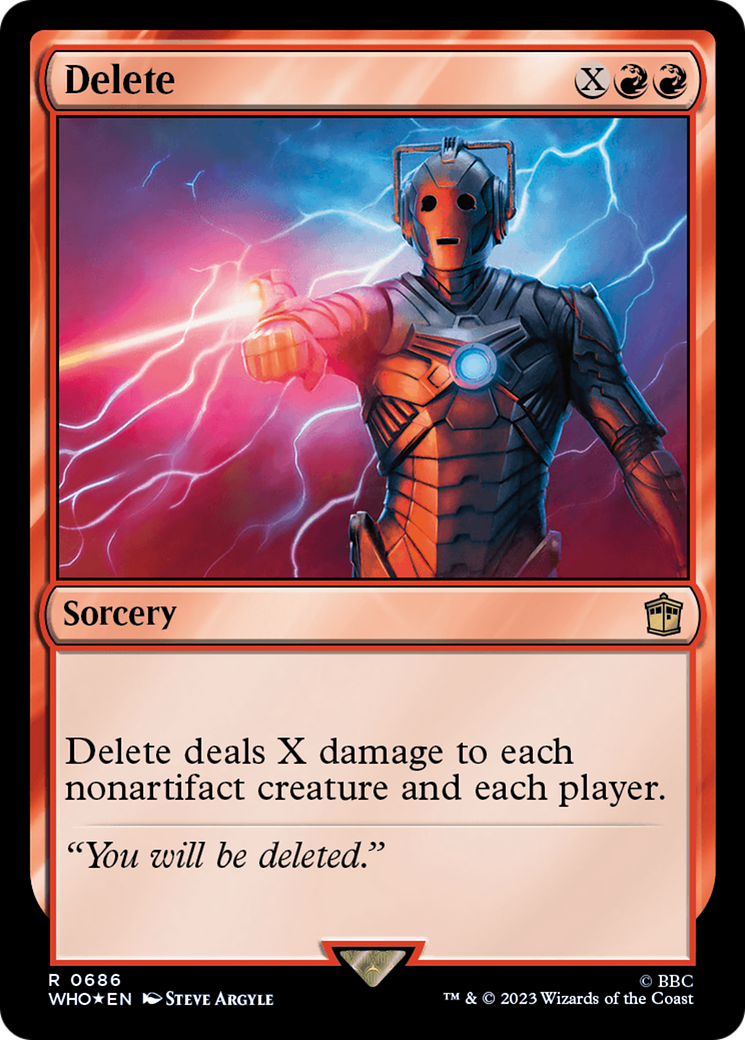 Delete (Surge Foil) [Doctor Who] | North Valley Games