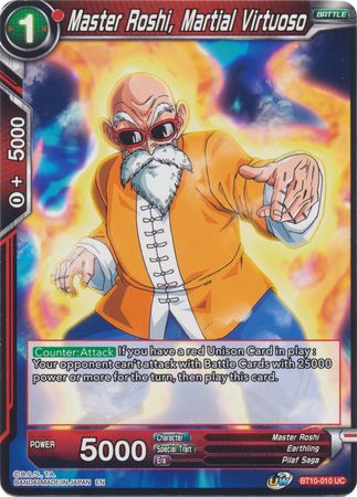 Master Roshi, Martial Virtuoso (BT10-010) [Rise of the Unison Warrior 2nd Edition] | North Valley Games