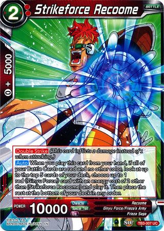 Strikeforce Recoome (TB3-007) [Clash of Fates] | North Valley Games