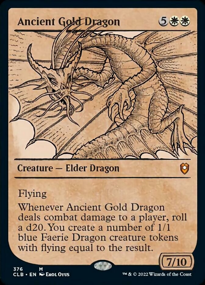 Ancient Gold Dragon (Showcase) [Commander Legends: Battle for Baldur's Gate] | North Valley Games