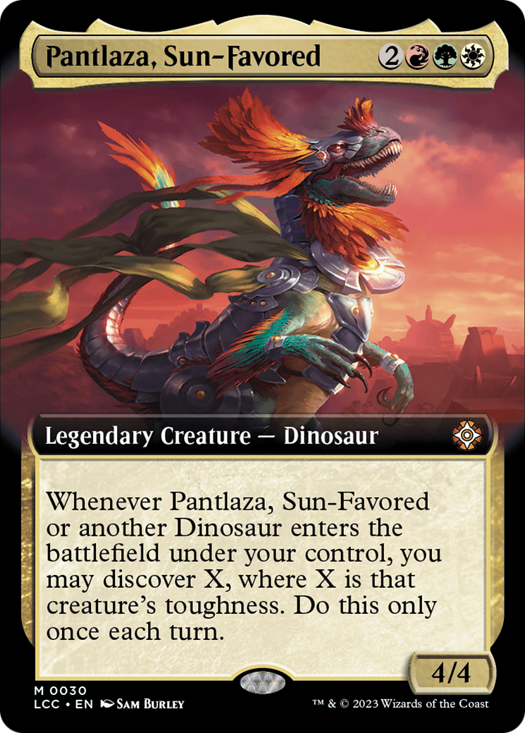 Pantlaza, Sun-Favored (Extended Art) [The Lost Caverns of Ixalan Commander] | North Valley Games