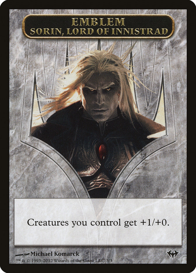Sorin, Lord of Innistrad Emblem [Dark Ascension Tokens] | North Valley Games