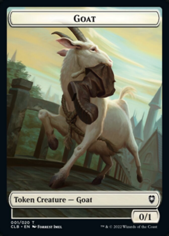Goat Token [Commander Legends: Battle for Baldur's Gate Tokens] | North Valley Games