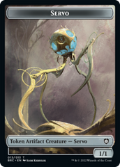 Servo // Powerstone Double-Sided Token [The Brothers' War Commander Tokens] | North Valley Games