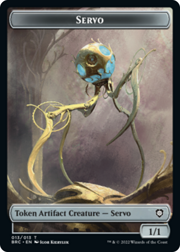 Servo // Phyrexian Horror Double-Sided Token [The Brothers' War Commander Tokens] | North Valley Games