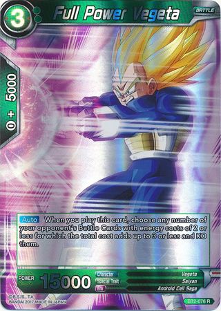 Full Power Vegeta (BT2-076) [Union Force] | North Valley Games