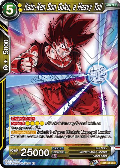 Kaio-Ken Son Goku, a Heavy Toll (EB1-44) [Battle Evolution Booster] | North Valley Games