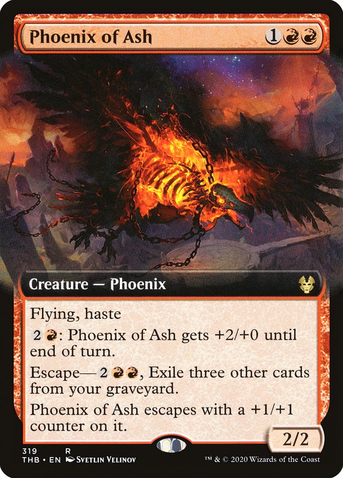 Phoenix of Ash (Extended Art) [Theros Beyond Death] | North Valley Games