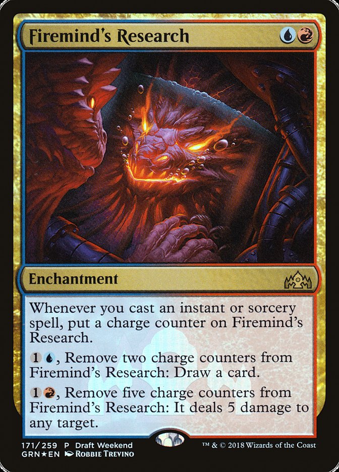 Firemind's Research (Draft Weekend) [Guilds of Ravnica Promos] | North Valley Games