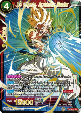 SS Gogeta, Acrobatic Warrior (Gold Stamped) (EX04-01) [Mythic Booster] | North Valley Games