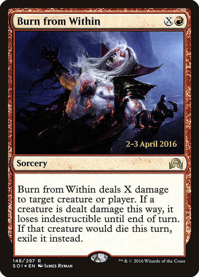 Burn from Within [Shadows over Innistrad Prerelease Promos] | North Valley Games