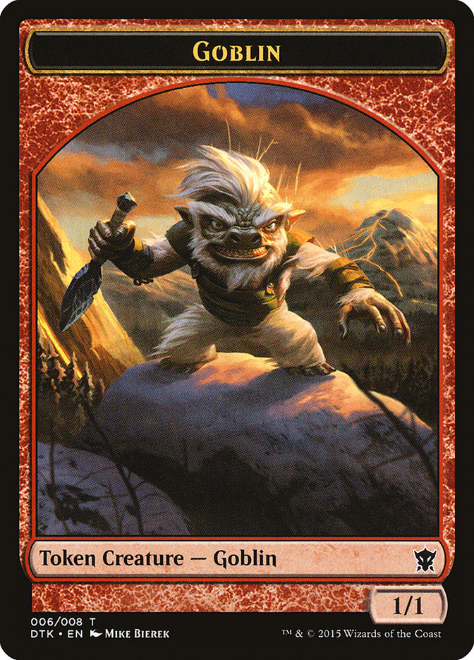 Goblin Token [Dragons of Tarkir Tokens] | North Valley Games