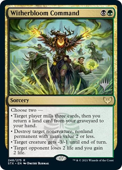 Witherbloom Command (Promo Pack) [Strixhaven: School of Mages Promos] | North Valley Games