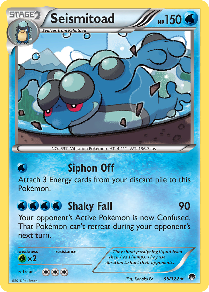 Seismitoad (35/122) [XY: BREAKpoint] | North Valley Games