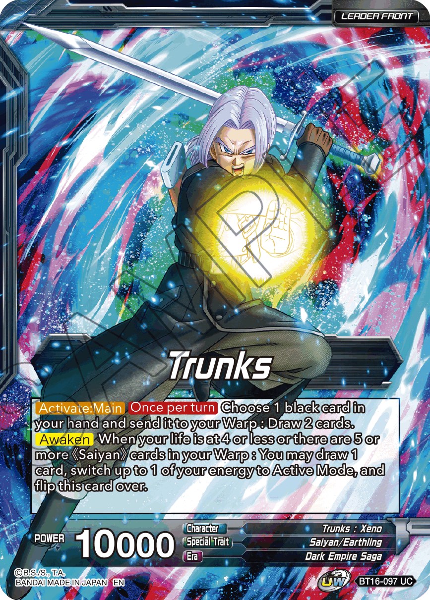 Trunks // SSG Trunks, Crimson Warrior (BT16-097) [Realm of the Gods Prerelease Promos] | North Valley Games