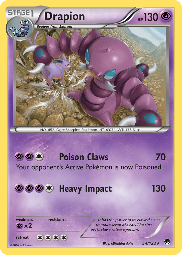 Drapion (54/122) [XY: BREAKpoint] | North Valley Games