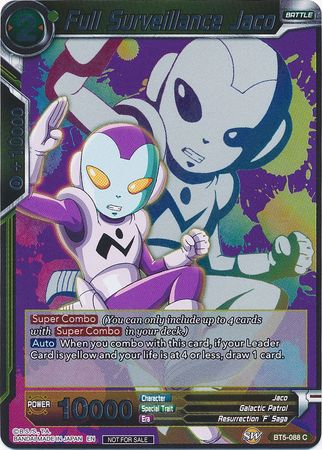 Full Surveillance Jaco (Event Pack 4) (BT5-088) [Promotion Cards] | North Valley Games