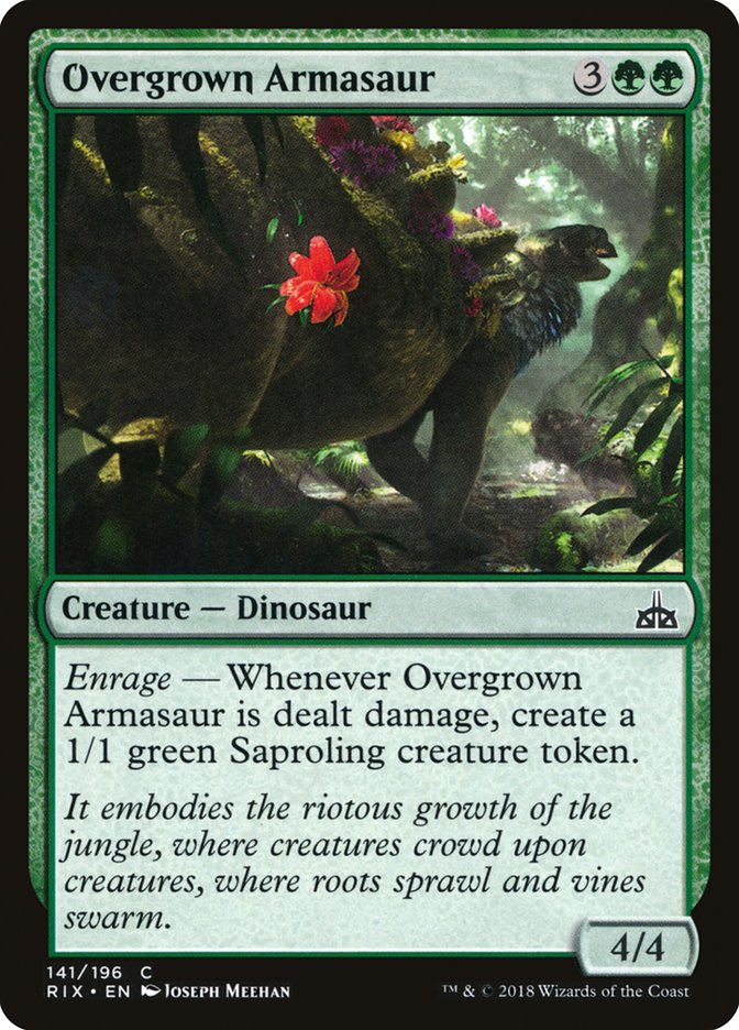 Overgrown Armasaur [Rivals of Ixalan] | North Valley Games