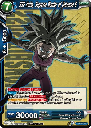 SS2 Kefla, Supreme Warrior of Universe 6 (P-395) [Promotion Cards] | North Valley Games